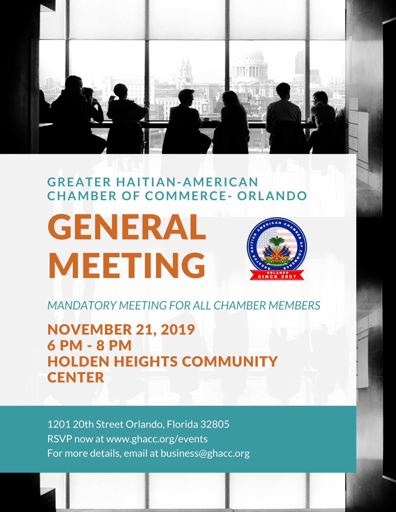 General Meeting Flyer November 2019