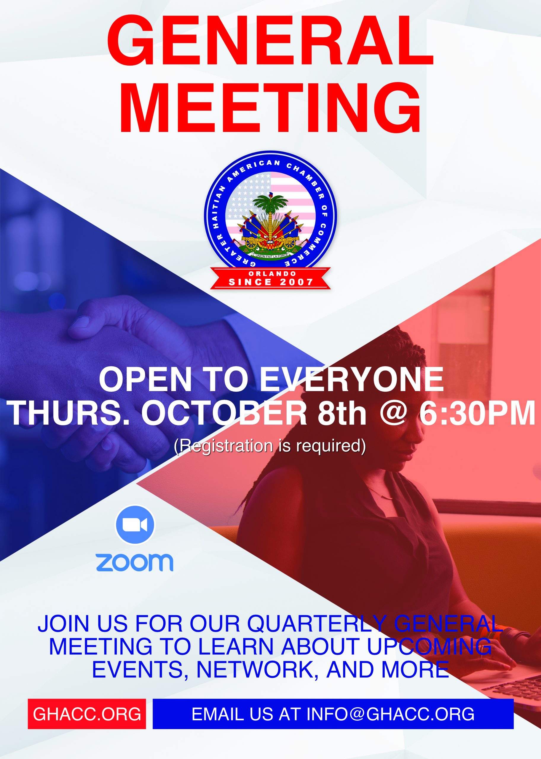 October General Meeting Flyer
