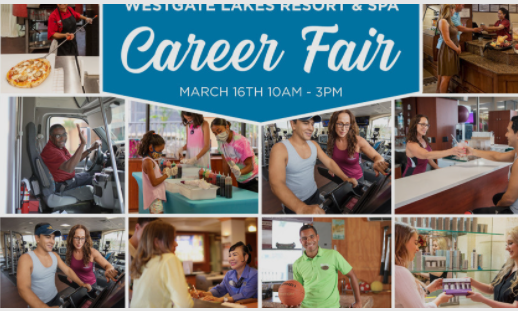 Westgate Vacation Villas Resort Career Fair – March 16, 2022