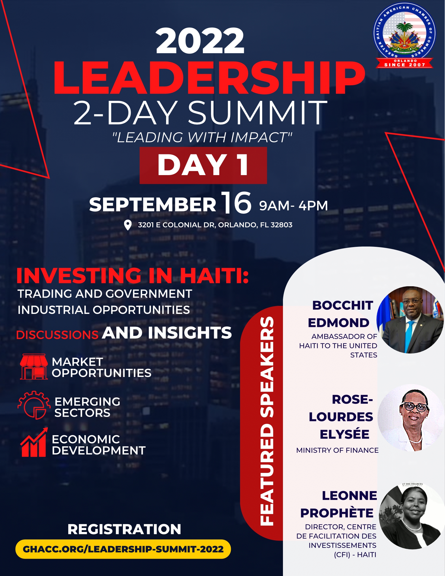 GHACC Leadership Summit Day 1 Flyer
