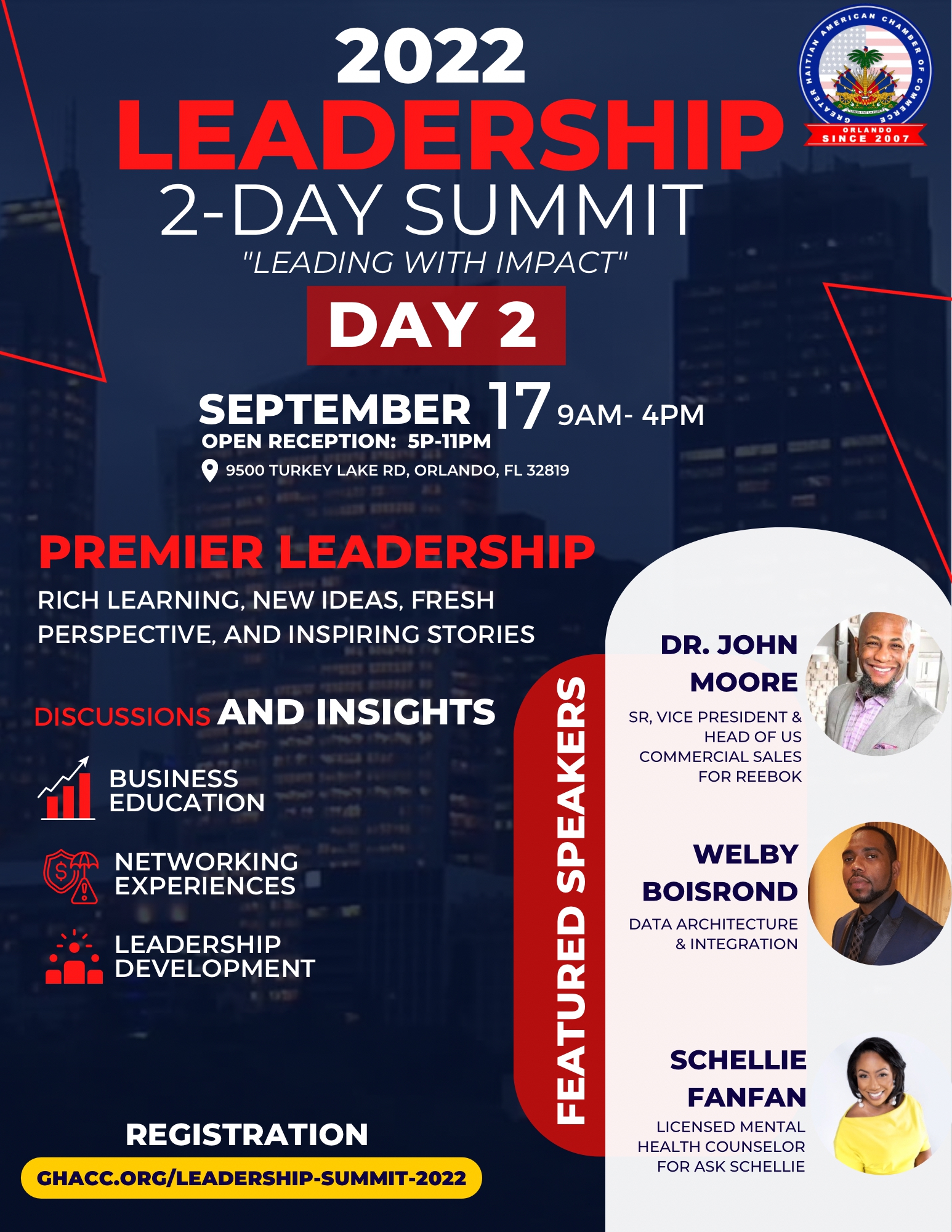 GHACC Leadership Summit Day 2 Flyer