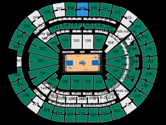 Amway Center Seat Map-2