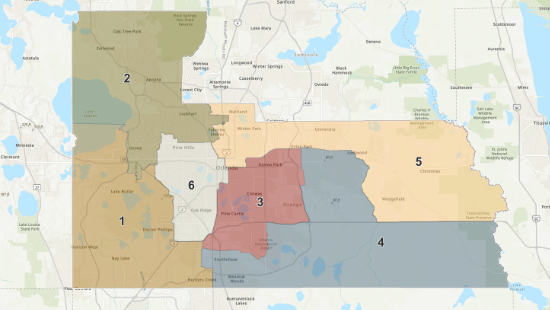 Orange County Commissioner Map 