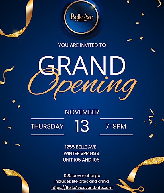 Grand Opening of Belle Ave Studio